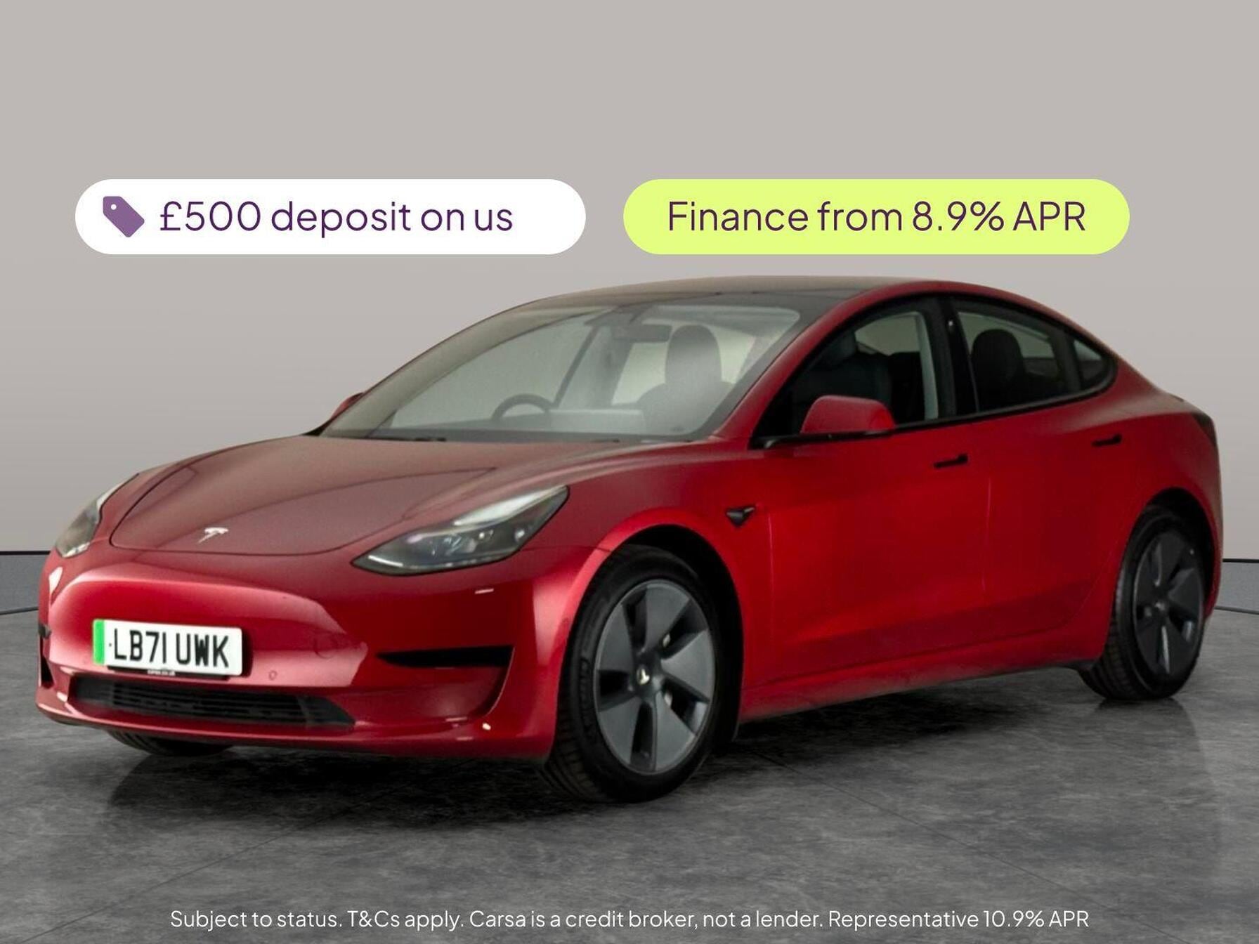 2021 Tesla model 3 standard