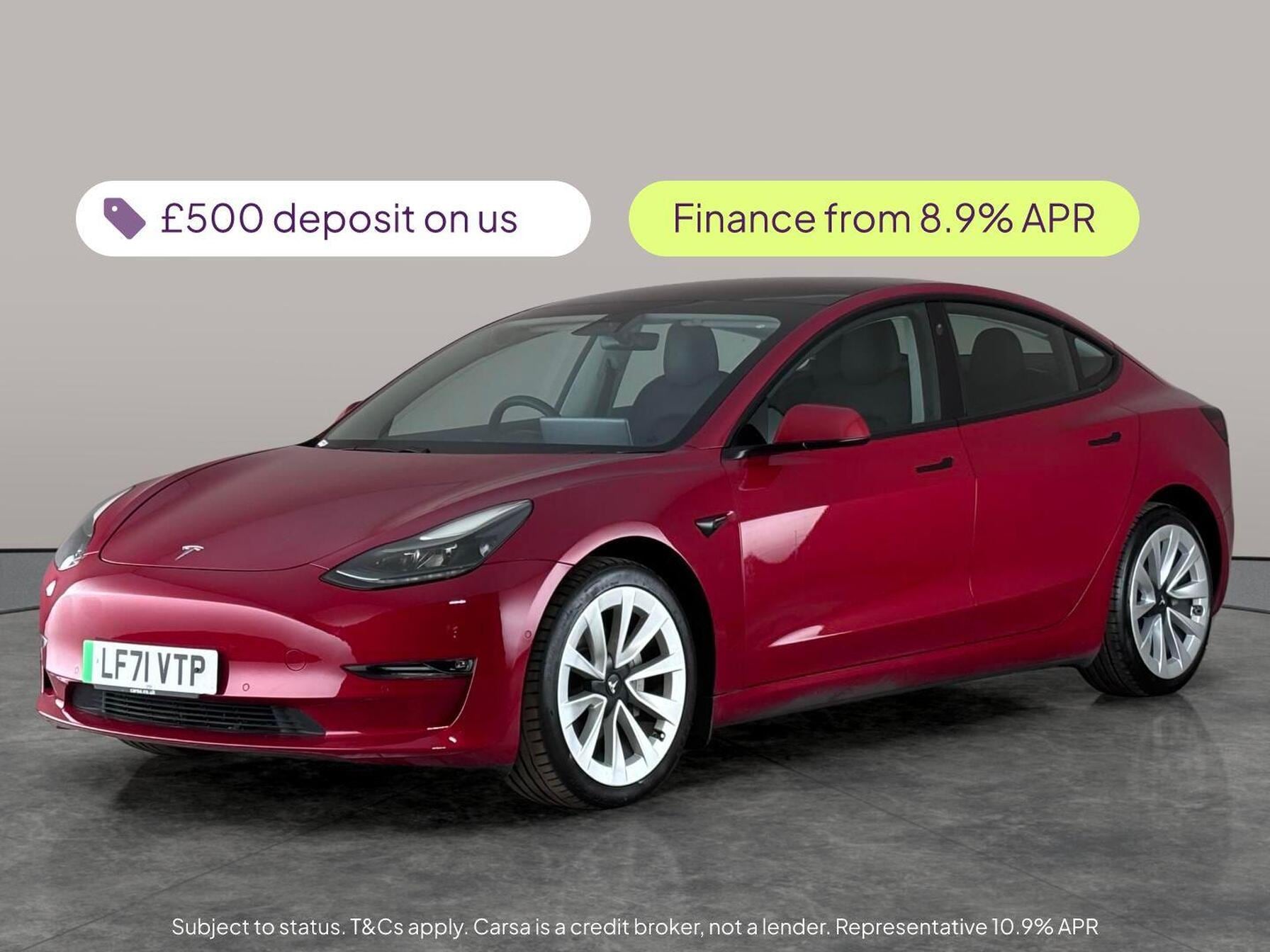 2021 Tesla model 3 dual