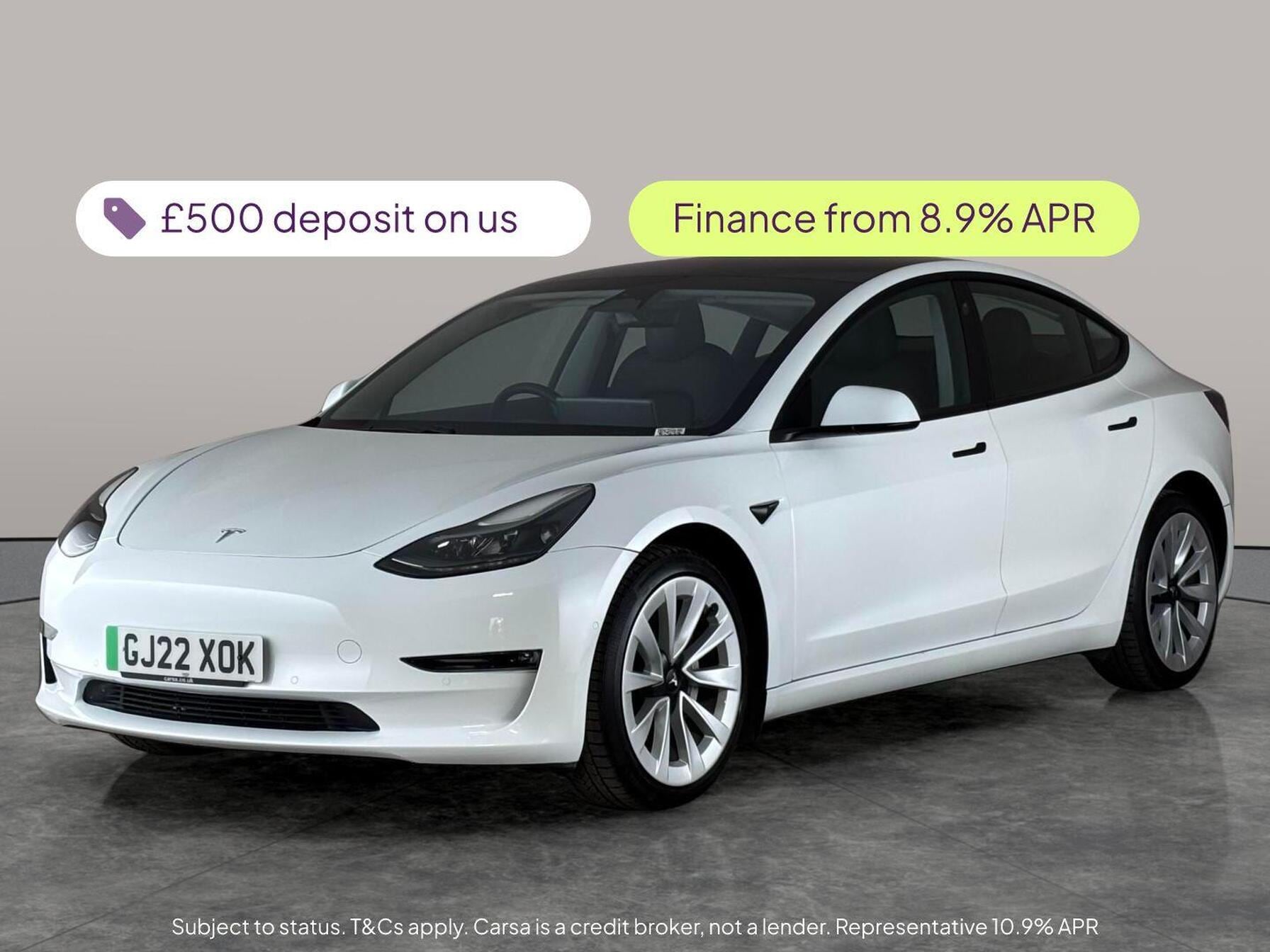 2022 Tesla model 3 dual